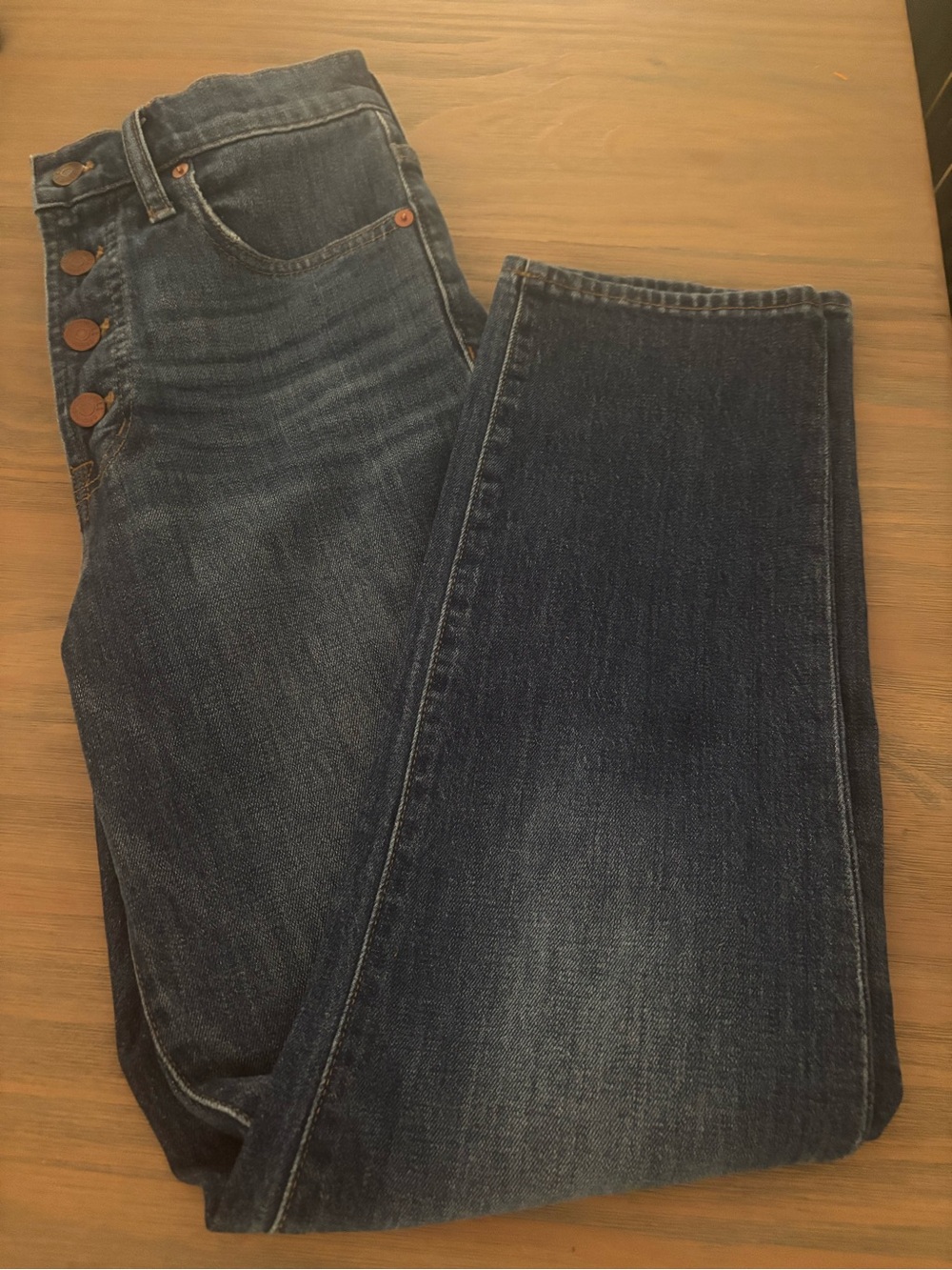 Madewell The Perfect Vintage Crop Jean Button-Front Edition Size 26